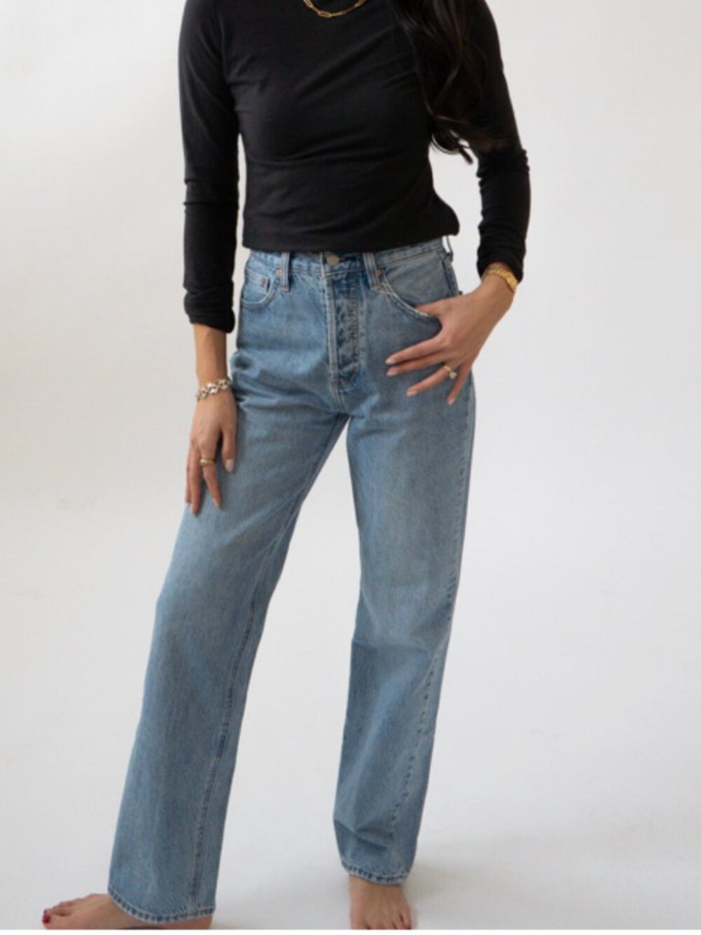 ARITZIA Denim Forum The Joni High Rise Loose Jeans Size 30